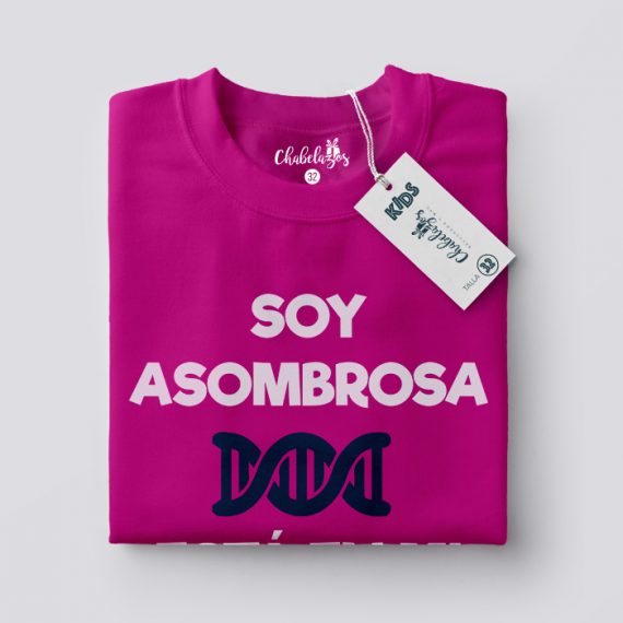 Camiseta ADN Rosa doblada