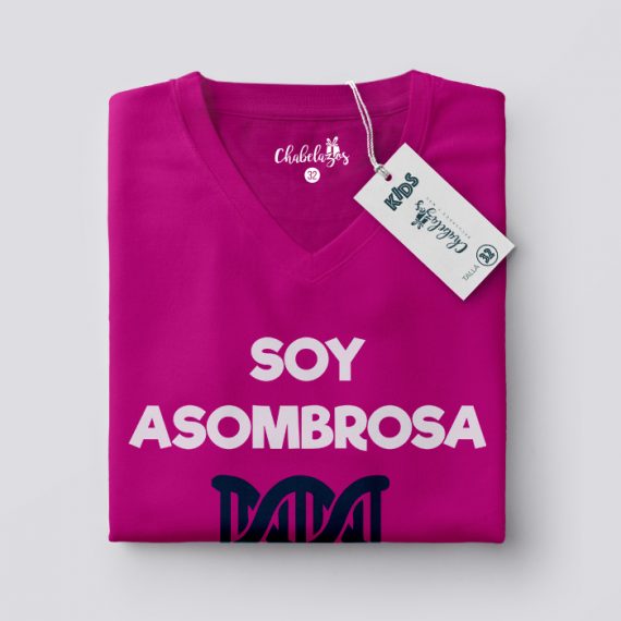 Camiseta ADN Rosa doblada V
