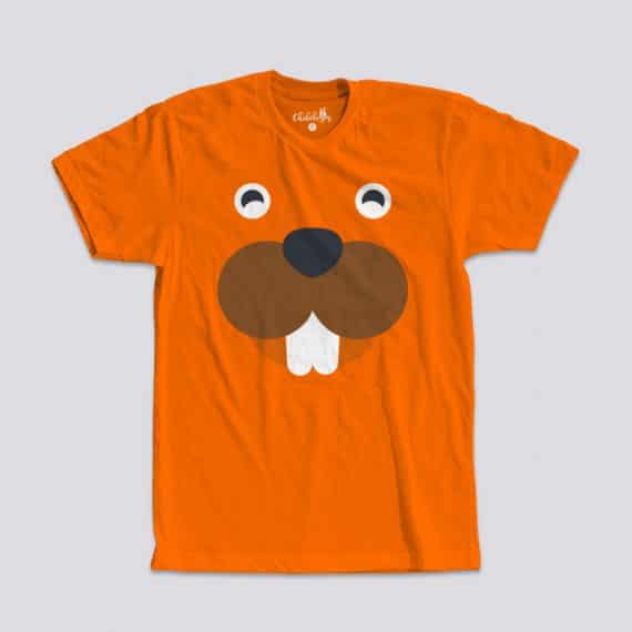 Camiseta Castor naranja