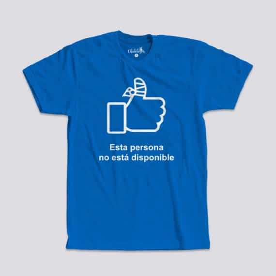 Camiseta No disponible Azul
