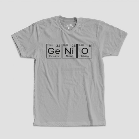 Camiseta Genio Gris