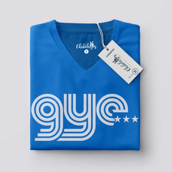 Camiseta GYE Azul Doblada V