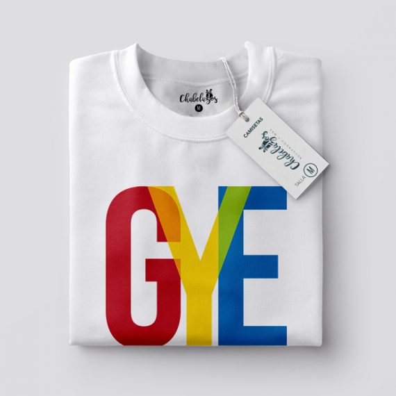 Camiseta GYE Color Doblada