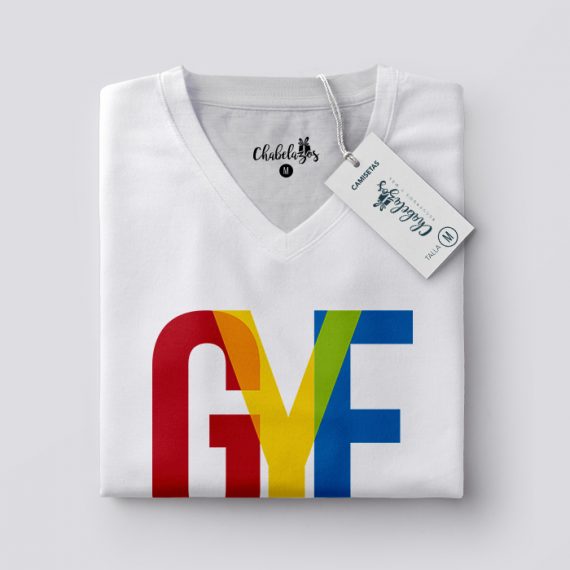 Camiseta GYE Color Doblada V
