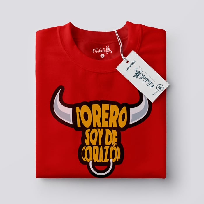 Camiseta Torero Soy Roja doblada