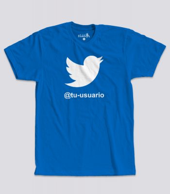 Camiseta Twitter azul